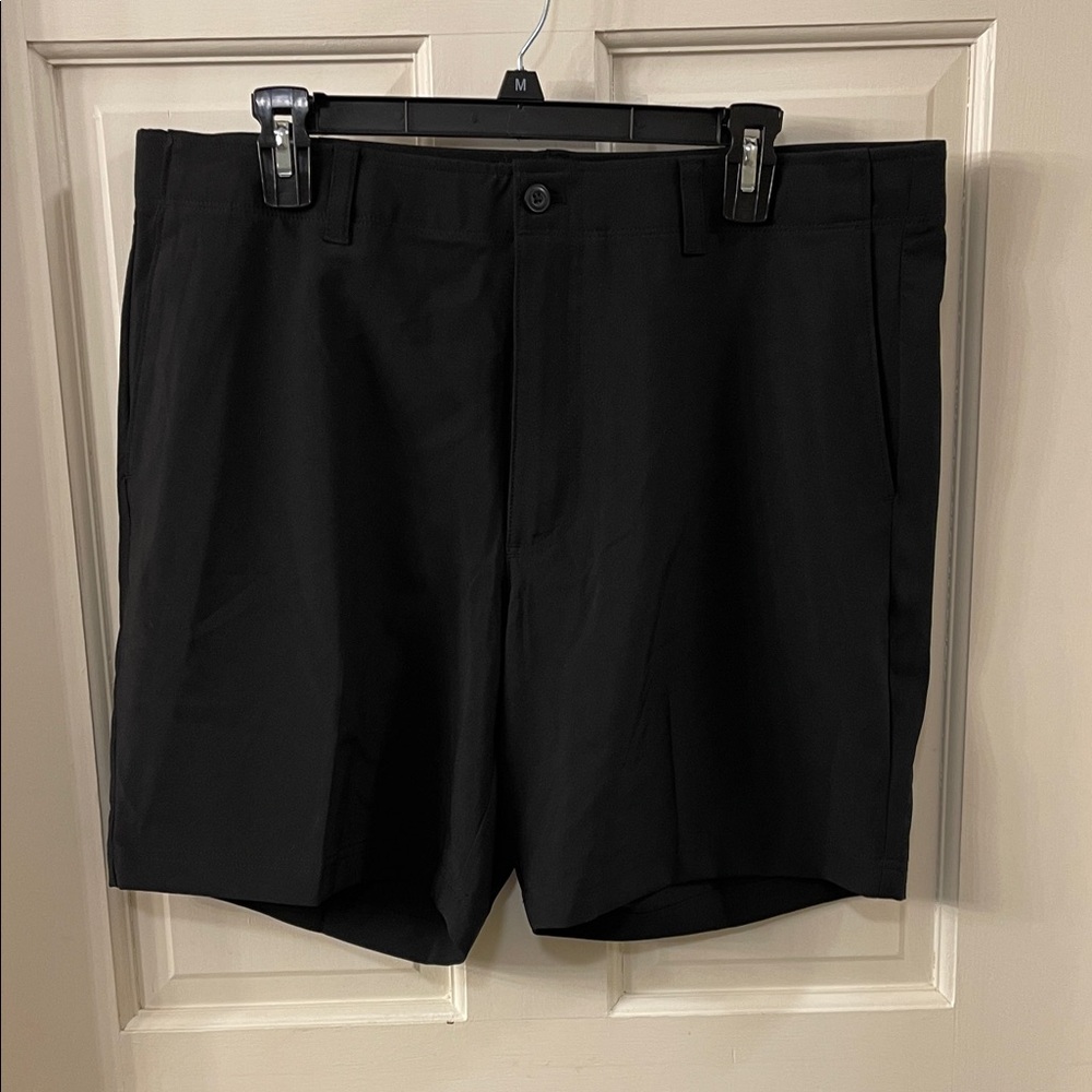 Grand Slam Black Flat Front Performance Shorts